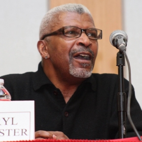 Photo of Darryl Rochester by Tamara Fleming taken at Sanctuary Panel in 2014